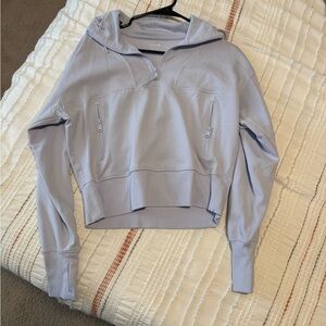 Women's Light Blue Hoodie Top
